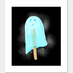 Halloween Popsicle Ghost Posters and Art